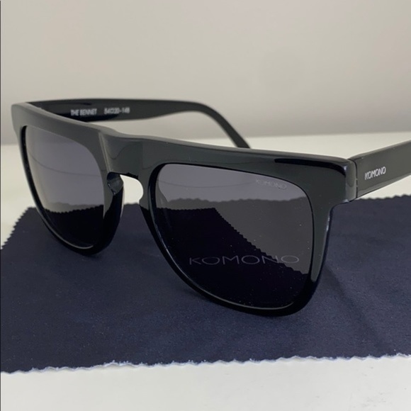 Komono Bennet Glossy Black New Sunglasses - Picture 4 of 16